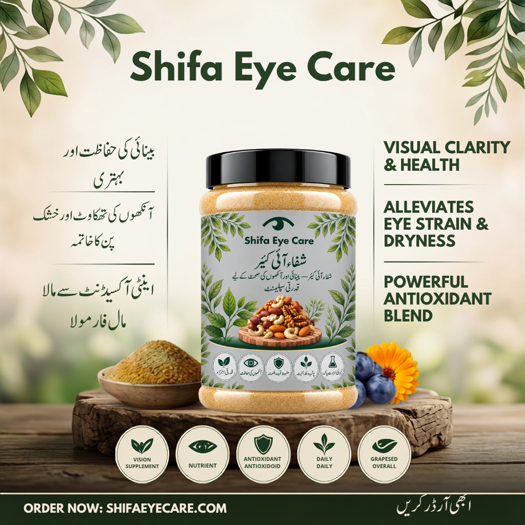 شفا آئی کیئر (Shifa Eye Care) - نظر کی حفاظت کا قدرتی ذریعہ